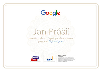 certifikát google